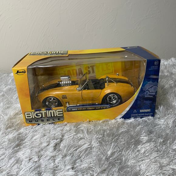 Jada 1:24 1965 Yellow Shelby Cobra 427 S/C Bigtime Muscle NIB - Picture 1 of 7